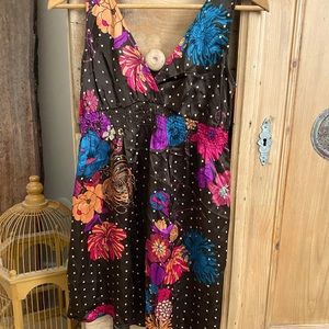 Flounce tbd silk tank top